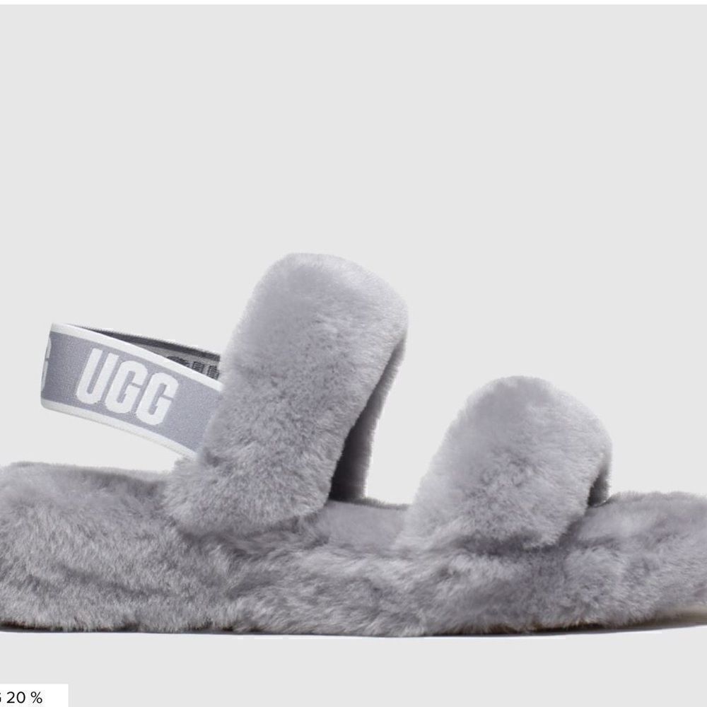 NEW UGG OH YEAH SLIDES SLIPPER FURRY SHEEPSKIN SANDALS - Picture 3 of 7